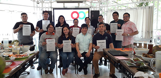 Training the trainers session in the Philippines
