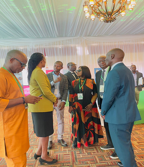 Africa Vision Zero Network Chairperson, Elizabeth Lungu-Nkumbula and her team welcoming the Minister of Gender,  Labour and Development at the Launch of the Vision Zero initiative in Uganda 