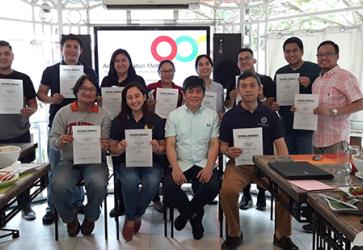 Training the trainers session in the Philippines