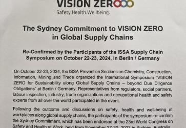 Sydney Commitment, Vision Zero, Supply Chains, SHW PLUS