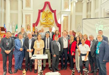 Group photo of Vision Zero ambassadors and local partners